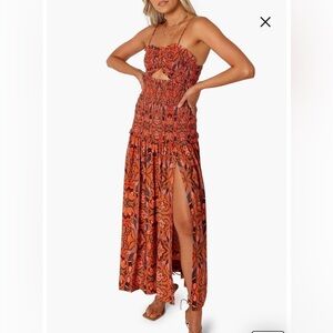 iibrunettes Smocked Maxi Dress